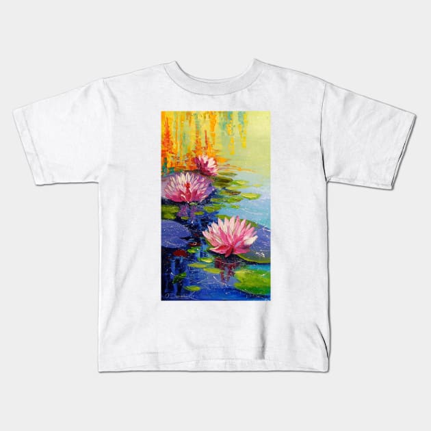 Pond and Lily Kids T-Shirt by OLHADARCHUKART